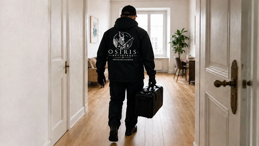 Professionnel OSIRIS intervenant dans un logement